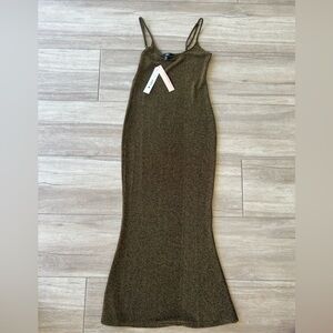 Bloomingdales Aqua Jas metallic dress. Size Small. NWT